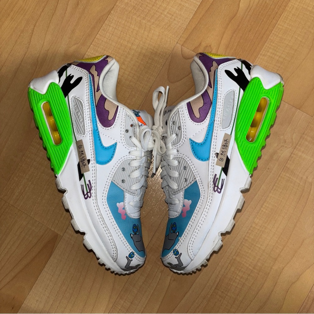 Nike Air Max 90 Flyleather Rouhan Wang CZ3992-900 Women’s 7.5 Men’s 6 Shoes